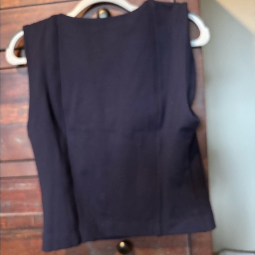 Maeve Seamed Shell Top - Navy Sz Large Runs Small NWT - Picture 3 of 9